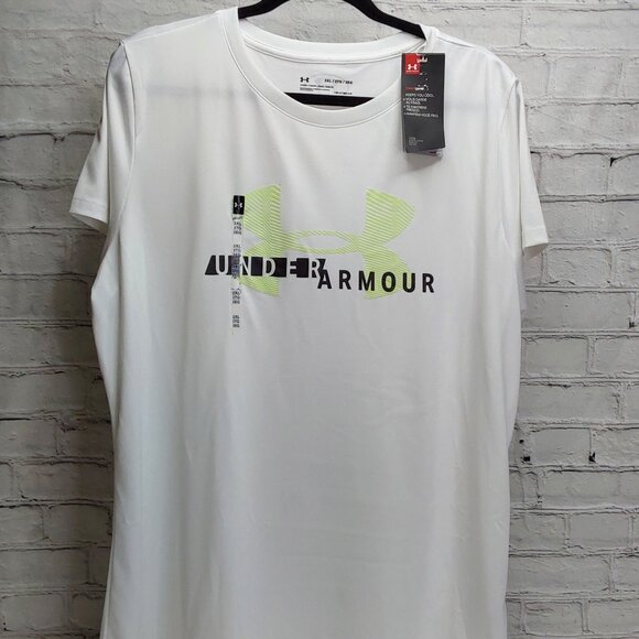 UNDER ARMOUR 'HEATGEAR' LOOSE FIT REFLECTIVE BACK GRAPHIC TEE - Picture 5 of 16
